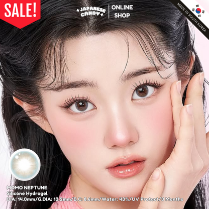 3 Months MoMo Neptune Blue Silicone Hydrogel