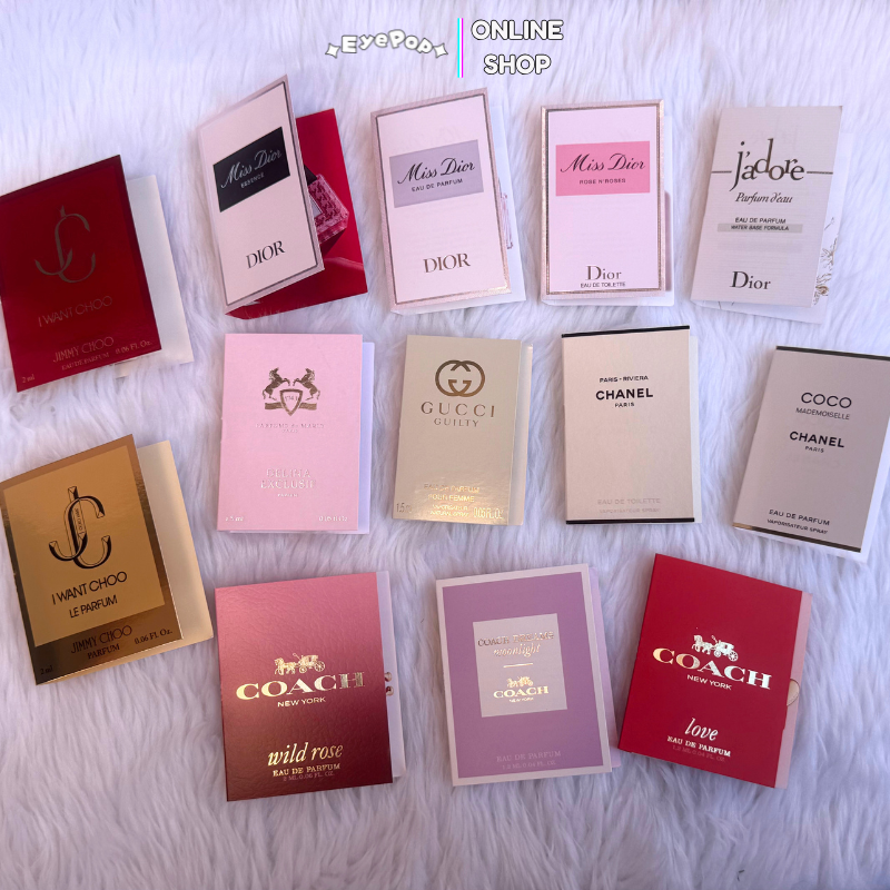 Authentic 1-2ml Sample Perfumes in Vial Spray