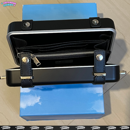 CD x R I M O W A Classic Black Personal Clutch On Strap
