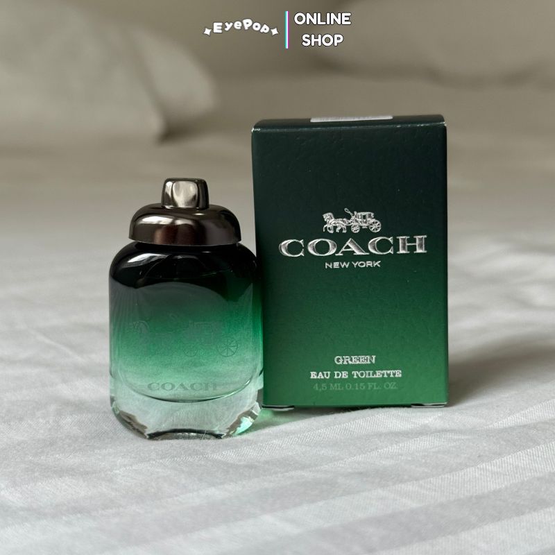 Coach New York Green Eau De Toilette For Men Mini 4.5ml