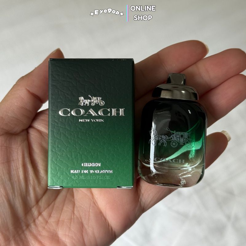 Coach New York Green Eau De Toilette For Men Mini 4.5ml